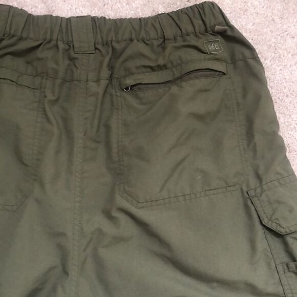REI Men’s 30 amphibian amphibian quick dry olive cargo shorts hiking outdoor - Picture 11 of 11